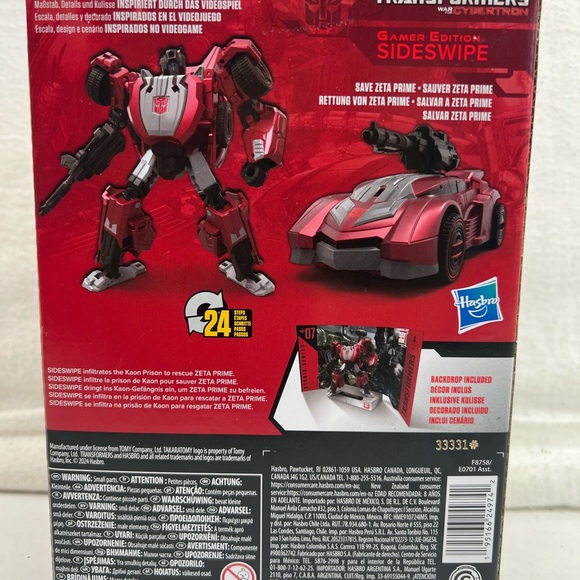 Transformers Hasbro War for Cybertron Studio Series 07 Gamer Edition Sideswipe! - Picture 4 of 5